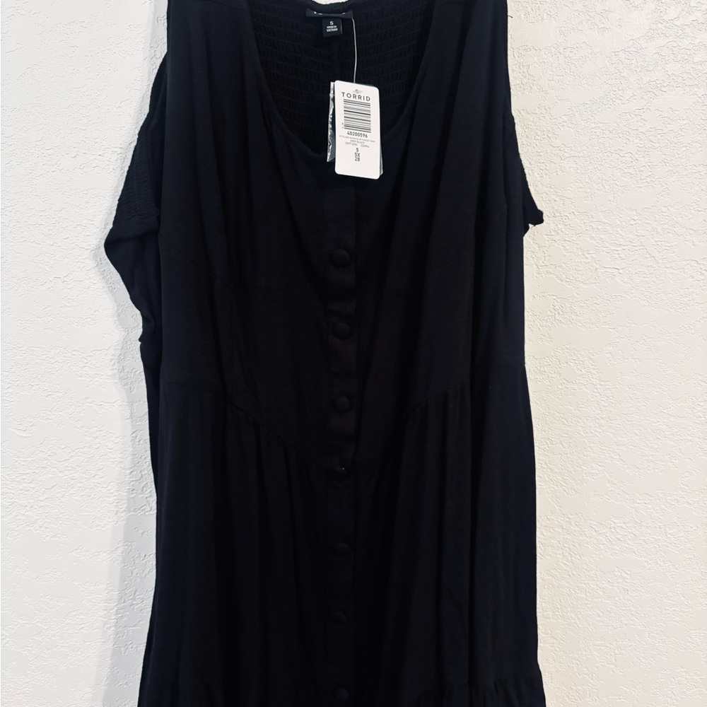 torrid Black Button-Front Women’s Blouse